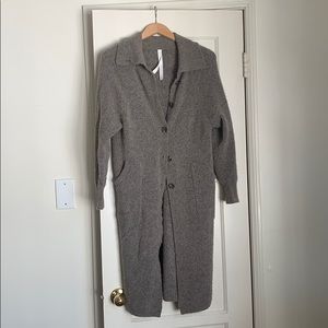Cozy Button Duster Cardigan